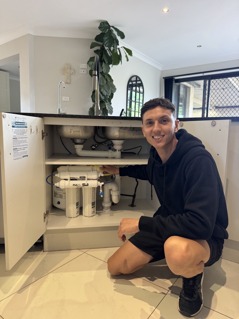 Compact water filter system tested and completed Sydney