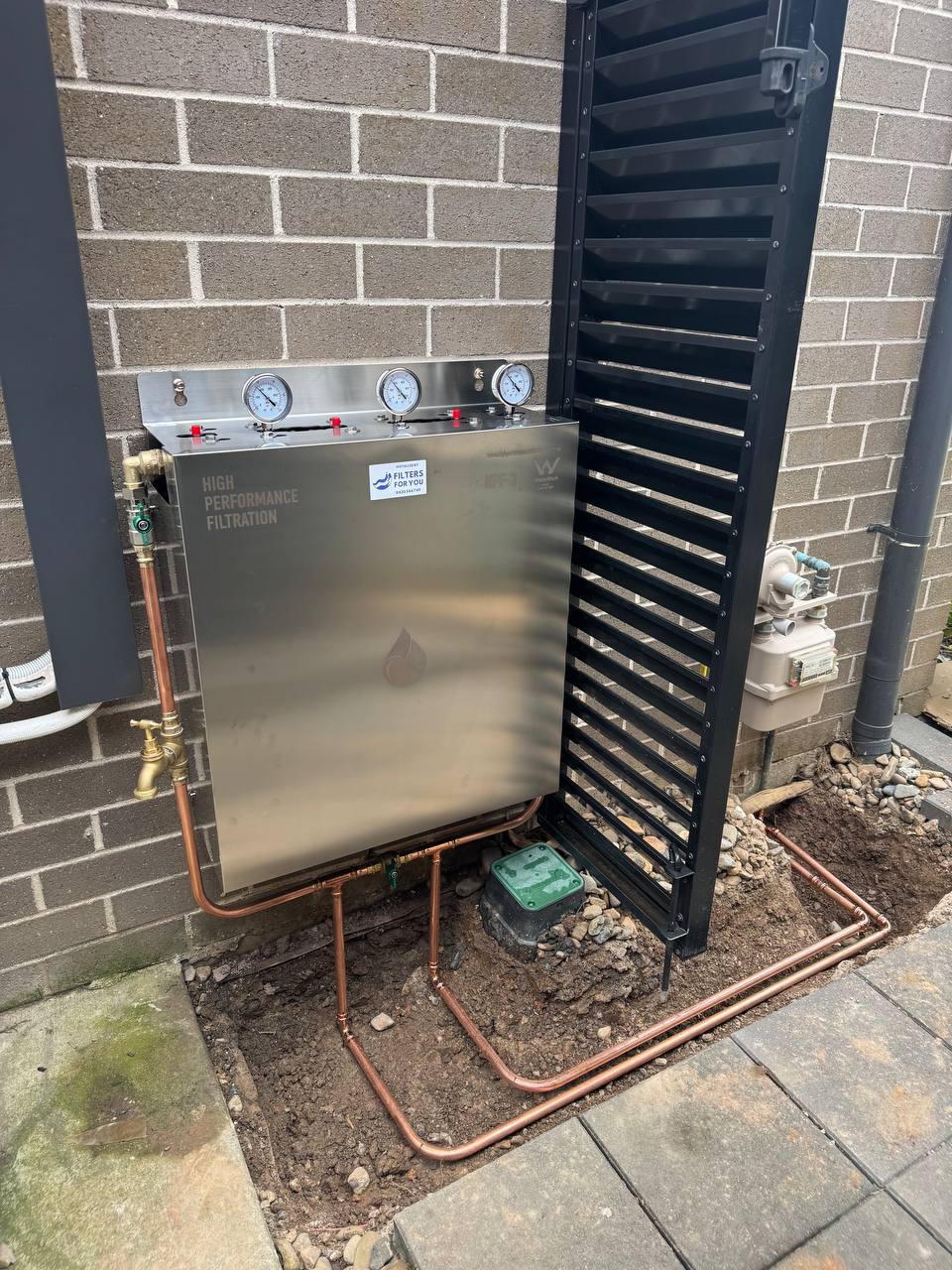WaterMark certified filter system detail — Leichhardt Sydney