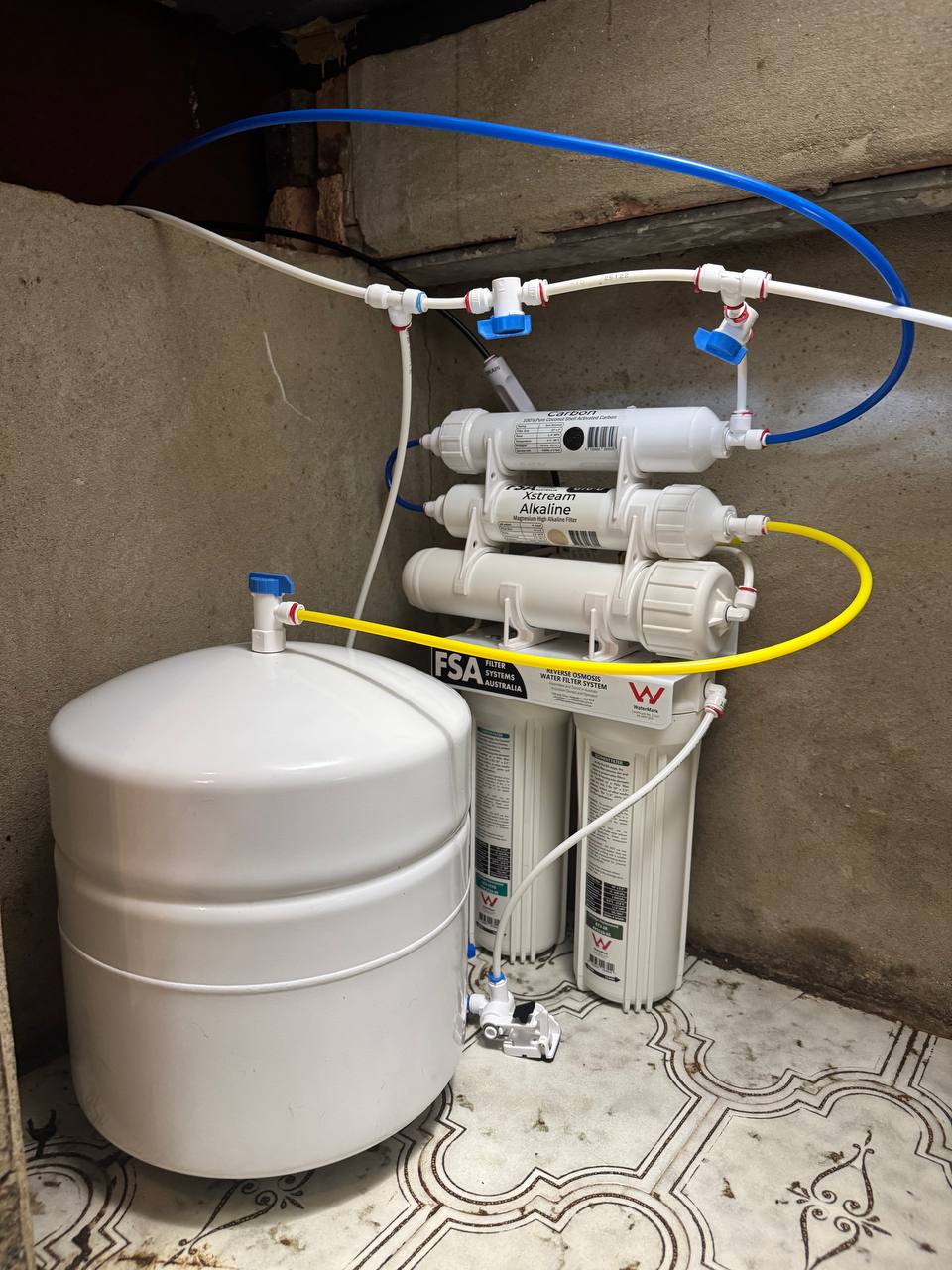 Reverse osmosis system installed Concord kitchen